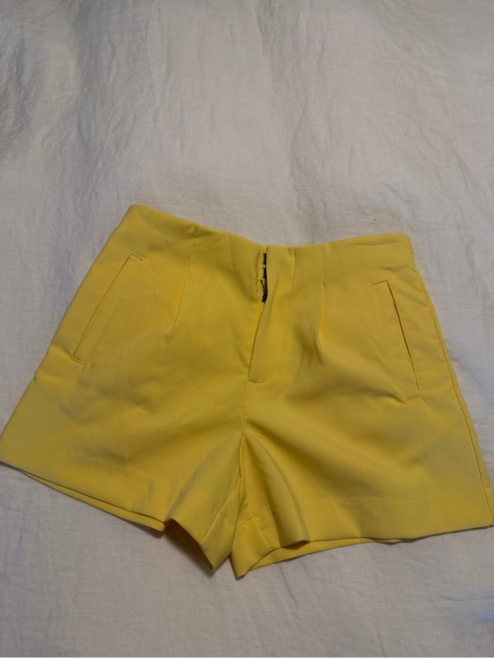 a new day Bright Yellow High-Waist Women's Shorts